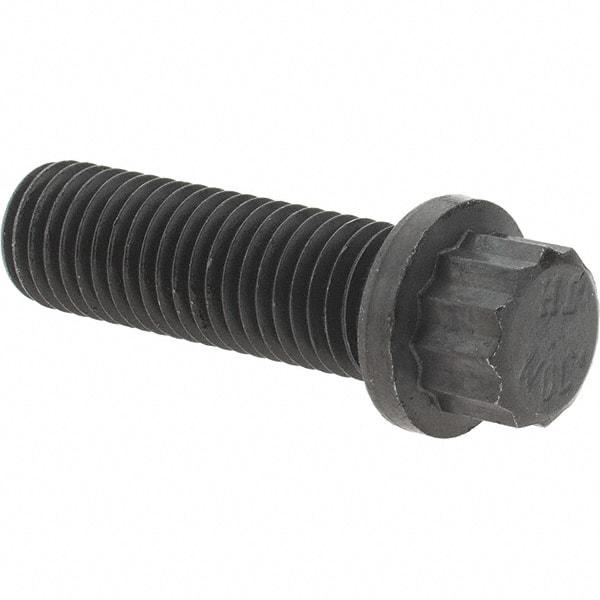 Value Collection - 5/16-24 UNF, 1" Long, 12 Point Drive Flange Bolt - Alloy Steel, Plain Finish - Caliber Tooling