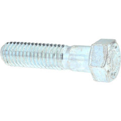 Hex Head Cap Screw: 7/16-14 x 2-1/2″, Grade 9 Alloy Steel, Zinc-Plated Clear Chromate