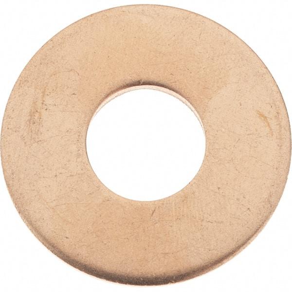 Value Collection - 1/2" Screw, Copper Standard Flat Washer - 0.563" ID x 1-3/8" OD, 0.091" Thick, Plain Finish - Caliber Tooling