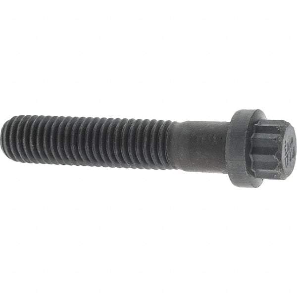 Value Collection - 1/2-13 UNC, 2-1/2" Long, 12 Point Drive Flange Bolt - Alloy Steel, Plain Finish - Caliber Tooling