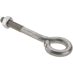 Value Collection - 5/16-18, Stainless Steel Wire Turned Open Eye Bolt - 1-1/4" Thread Length, 5/8" ID, 2-1/2" Shank Length - Caliber Tooling