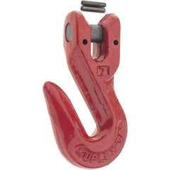 Value Collection - 9/32" Chain Diam, 100 Chain Grade Clevis Hook - 4,300 Lb Capacity, 11/16" ID, 13/32" Pin Diam, 3/8" Hook Throat, 2-1/8" OAL - Caliber Tooling