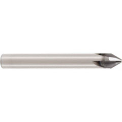 Seco - 6mm Diam 4 Flute Single End Solid Carbide Chamfer Mill - Caliber Tooling