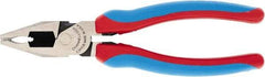 Channellock - 7" OAL, 1-1/2" Jaw Length x 1" Jaw Width, Combination Pliers - Crosshatch Jaw, Comfort Grip Handles - Caliber Tooling