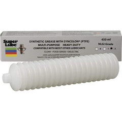 Synco Chemical - 450 mL Cartridge Synthetic Grease Cartridge - Translucent White, Food Grade, 450°F Max Temp, NLGIG 2, - Caliber Tooling