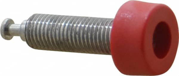 Pomona - Red Electrical Test Equipment Jack - Use with 0.63" Panels - Caliber Tooling