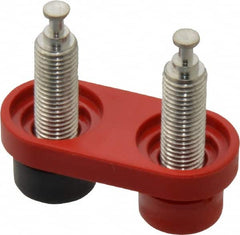 Pomona - Red Electrical Test Equipment Jack - Use with 0.070-0.375" Panels - Caliber Tooling