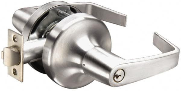 Yale - Light/Medium Duty Passage Lever Lockset - 2-3/4" Back Set, Keyless Cylinder, Satin Chrome Finish - Caliber Tooling