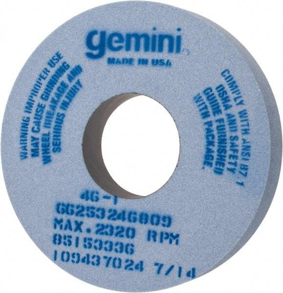 Norton - 14" Diam x 5" Hole x 2" Thick, I Hardness, 46 Grit Surface Grinding Wheel - Aluminum Oxide, Type 1, Coarse Grade, 2,320 Max RPM, No Recess - Caliber Tooling