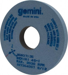 Norton - 16" Diam x 5" Hole x 2" Thick, I Hardness, 46 Grit Surface Grinding Wheel - Aluminum Oxide, Type 1, Coarse Grade, 2,030 Max RPM, No Recess - Caliber Tooling