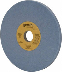 Norton - 8" Diam x 1-1/4" Hole x 1/2" Thick, K Hardness, 60 Grit Surface Grinding Wheel - Aluminum Oxide, Type 1, Medium Grade, 3,600 Max RPM, No Recess - Caliber Tooling