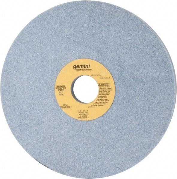 Norton - 8" Diam x 1-1/4" Hole x 1" Thick, J Hardness, 60 Grit Surface Grinding Wheel - Aluminum Oxide, Type 5, Medium Grade, 3,600 Max RPM, One-Side Recess - Caliber Tooling