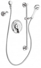 Moen - Concealed, One Handle, Chrome Coated, Steel, Valve and Flex Shower Head - Lever Handle - Caliber Tooling