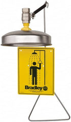 Bradley - Plumbed Drench Showers Mount: Vertical Shower Head Material: Plastic with Stainless Steel - Caliber Tooling