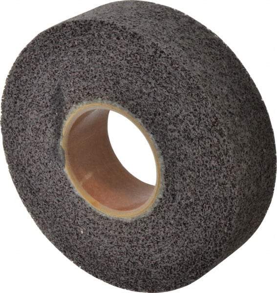 Brite Star - 8" Diam, 2" Face Width, 3" Center Hole, Medium Grade, Aluminum Oxide Deburring Wheel - Convolute, Hard Density 8 Grade, 4,500 RPM - Caliber Tooling