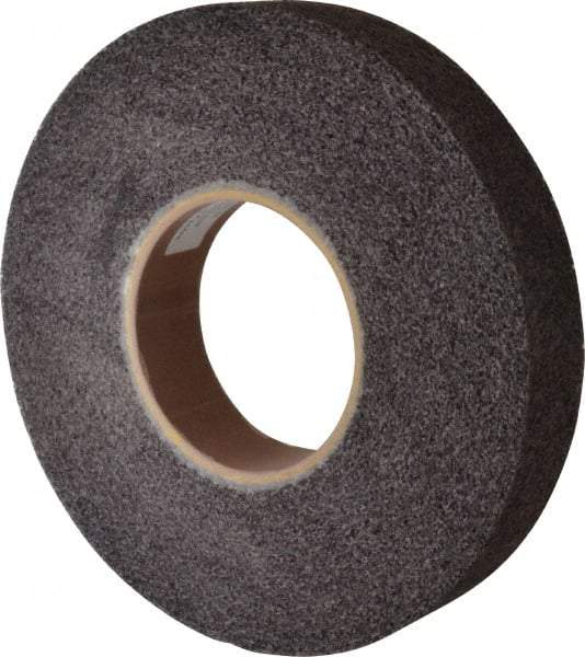 Brite Star - 12" Diam, 2" Face Width, 5" Center Hole, Medium Grade, Aluminum Oxide Deburring Wheel - Convolute, Soft Density 5 Grade, 3,000 RPM - Caliber Tooling