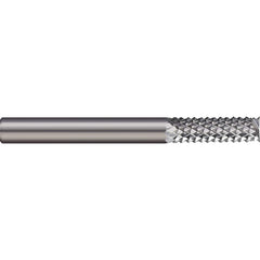 Micro 100 - 1/4" Diam, 3/4" LOC, 1/4" Shank Diam, End Mill-End Diamond-Pattern Router Bit - Exact Industrial Supply