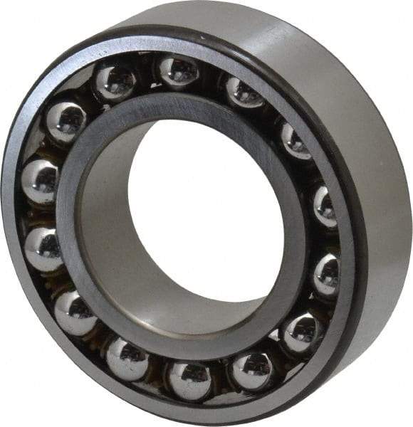 SKF - 40mm Bore Diam, 80mm OD, Open Self Aligning Radial Ball Bearing - 23mm Wide, 2 Rows, Round Bore, 2,250 Lb Static Capacity, 7,170 Lb Dynamic Capacity - Caliber Tooling