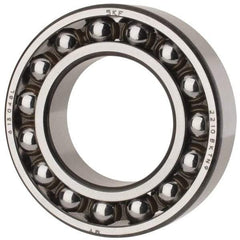 SKF - 50mm Bore Diam, 90mm OD, Open Self Aligning Radial Ball Bearing - 23mm Wide, 2 Rows, Round Bore, 2,520 Lb Static Capacity, 7,600 Lb Dynamic Capacity - Caliber Tooling