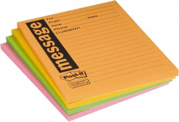 3M - 90 Sheet, 4 x 5", Note Pad/Writing Pad/Notebook - Yellow - Caliber Tooling