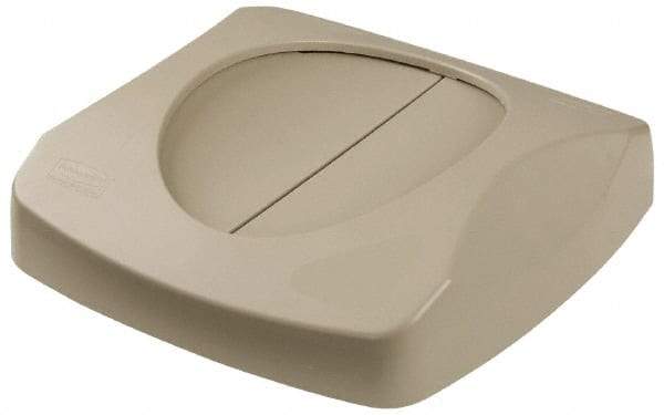 Rubbermaid - Square Lid for Use with 23 Gal Square Trash Cans - Beige, Plastic, For 3569-07 & 3569-88 - Caliber Tooling