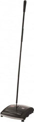 Rubbermaid - 7-1/2" Sweeping Width, Dual Brush Walk Behind Sweeper - Manual Push, Rubber Wheels, Nylon Bristles - Caliber Tooling