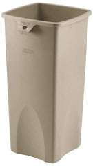 Rubbermaid - 23 Gal Beige Square Trash Can - Polyethylene, 30.9" High x 16-1/2" Long x 15-1/2" Wide - Caliber Tooling