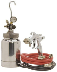 Binks - High Volume/Low Pressure Paint Spray Gun - 2 Qt Capacity, 50 Max psi, 10 to 14 CFM, For Adhesives, Enamels, Epoxies, Lacquers, Latex, Polyurethanes, Primers, Sealers, Stains, Varnishes - Caliber Tooling