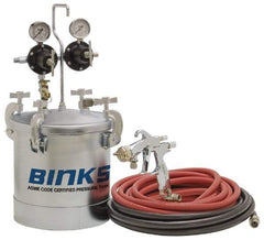 Binks - Paint Sprayer Pressure Tank - SV100 HVLP Gun with 2 Gallon Tank - Caliber Tooling