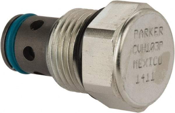 Parker - 16 GPM Steel Hydraulic Control Valve - 7/8-14 Thread, C10-2 Cavity - Caliber Tooling