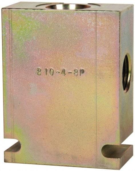 Parker - 37.5 GPM 1/2 Inlet Steel Hydraulic Control Valve - 7/8-14 Thread, C10-4 Cavity, 1-1/4" Wide x 2-1/2" Long - Caliber Tooling