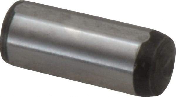 Value Collection - 10mm Diam x 25mm Pin Length Alloy Steel Pull Out Dowel Pin - C 57-63 Hardness, 1 Rounded & 1 Threaded End - Caliber Tooling