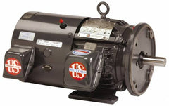 US Motors - 60 hp, TEFC Enclosure, No Thermal Protection, 3,570 RPM, 230/460 Volt, 60 Hz, Three Phase Premium Efficient Motor - Size 364 Frame, Rigid Mount, 1 Speed, Ball Bearings, 136/68 Full Load Amps, F Class Insulation, Reversible - Caliber Tooling