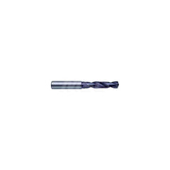 Screw Machine Length Drill Bit: 0.374″ Dia, 140 °, Solid Carbide Coated, Right Hand Cut, Spiral Flute, Straight-Cylindrical Shank, Series 5514