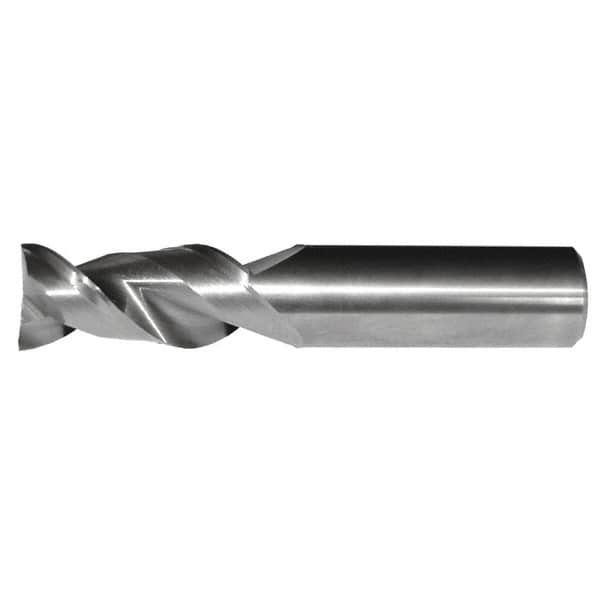 Kennametal - 3/8", 2 Flute, Single End, Solid Carbide, 0.06" Corner Radius End Mill - 4" OAL, 45° Helix, Right Hand Flute, 1-1/2" LOC, Right Hand Cut - Caliber Tooling