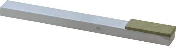 Made in USA - Very Fine, 1" Length of Cut, Single End Diamond Hone - 220 Grit, 3/8" Wide x 3/8" High x 4" OAL - Caliber Tooling