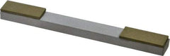 Made in USA - Super Fine, 1" Length of Cut, Double End Diamond Hone - 220 & 400 Grit, 3/8" Wide x 3/8" High x 4" OAL - Caliber Tooling