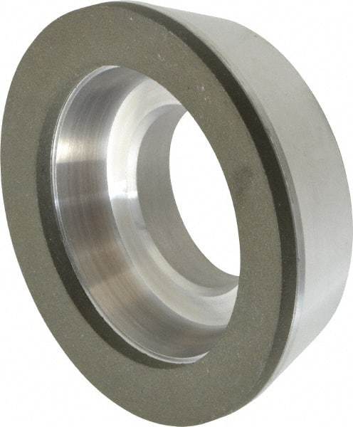 Made in USA - 3" Diam, 1-1/4" Hole Size, 7/8" Overall Thickness, 150 Grit, Type 11 Tool & Cutter Grinding Wheel - Very Fine Grade, Diamond - Caliber Tooling