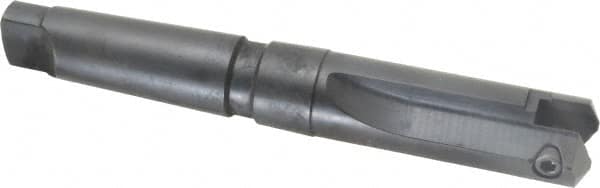 Allied Machine and Engineering - Series B, 1-1/4 to 1-3/4" Diam, 4MT Taper Shank, Straight Flute Spade Drill - 3-1/2" Max Depth, 4-11/32" Body Length, 8-3/8" OAL, Short Length - Caliber Tooling