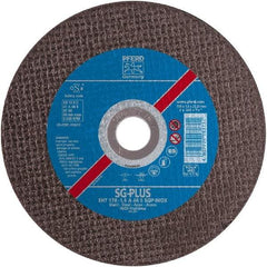 PFERD - 4-1/2" 60 Grit Aluminum Oxide Cutoff Wheel - 0.03" Thick, 7/8" Arbor, Use with Angle Grinders - Caliber Tooling