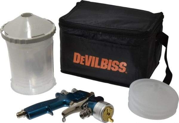 DeVilbiss - Siphon Feed High Volume/Low Pressure Paint Spray Gun - 24 oz Capacity, 100 Max psi, 13 to 23 CFM, For Enamels, Epoxies, Lacquers, Polyurethanes, Primers, Sealers, Stains, Varnishes - Caliber Tooling