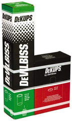 DeVilbiss - Paint Sprayer Cup - Disposable Cups and Lids, 32 Pack, Compatible with Siphon and Gravity Spray Guns - Caliber Tooling