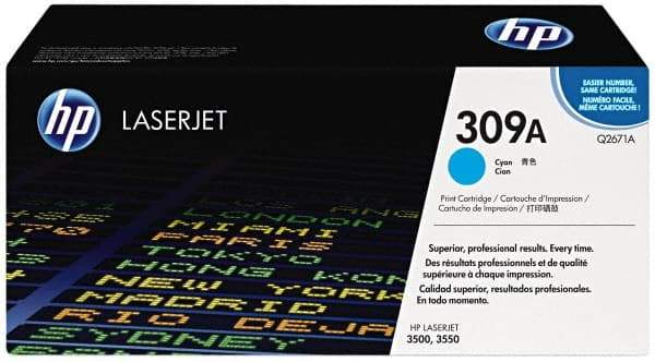 Hewlett-Packard - Cyan Toner Cartridge - Use with HP Color Laser Jet 3500, 3550 - Caliber Tooling