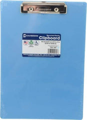 Saunders - 12-1/2 Inch Long x 9 Inch Wide x 1/2 Inch High, Clip Board - Ice Blue - Caliber Tooling