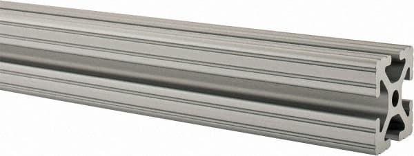 80/20 Inc. - 48 Inches Long x 1-1/2 Inches Wide x 1-1/2 Inches High, T Slotted Aluminum Extrusion - 1.154 Square Inches, Clear Anodized Finish - Caliber Tooling