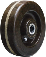 Hamilton - 6 Inch Diameter x 2 Inch Wide, Phenolic Caster Wheel - 1,200 Lb. Capacity, 2-3/16 Inch Hub Length, 1-3/16 Inch Axle Diameter, Plain Bore Bearing - Caliber Tooling