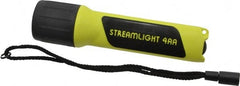 Streamlight - Xenon Bulb, 34 Lumens, Industrial/Tactical Flashlight - Black, Yellow Plastic Body, 4 AA Alkaline Batteries Included - Caliber Tooling