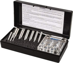 Value Collection - 1/8 to 3/4 Inch Diameter Shim Punch and Die Set - 1/8, 3/16, 1/4, 5/16, 3/8, 7/16, 1/2, 5/8 and 3/4 Inch Diameter, 9 Piece - Caliber Tooling