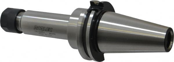 Parlec - 0.5mm to 10mm Capacity, 5.12" Projection, CAT40 Taper Shank, ER16 Collet Chuck - 7.81" OAL - Exact Industrial Supply