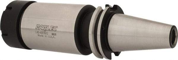 Parlec - 3mm to 30mm Capacity, 6.12" Projection, CAT40 Taper Shank, ER40 Collet Chuck - 8.81" OAL - Exact Industrial Supply